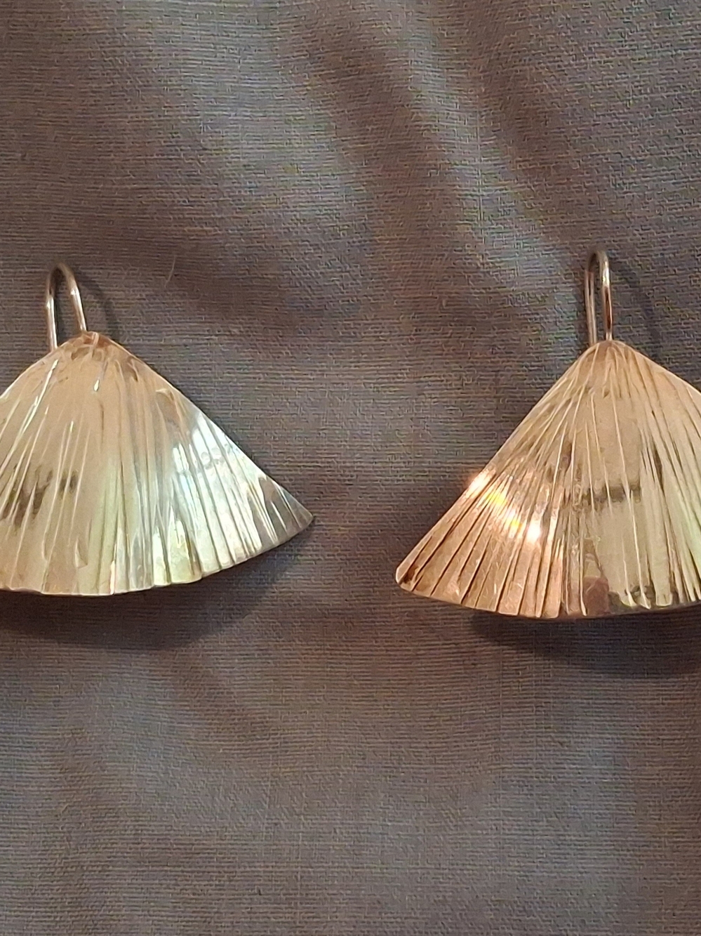 🍃Vintage Sterling Silver Ginko Leaf Earrings - 1970s🍃